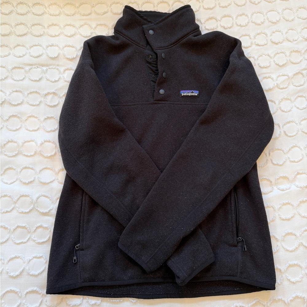 Patagonia Women’s Lightweight Better Sweater Marsupial, Black, Small